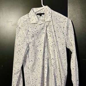 JOHN VARVATOS L/S PAINT SPLAT SHIRT S